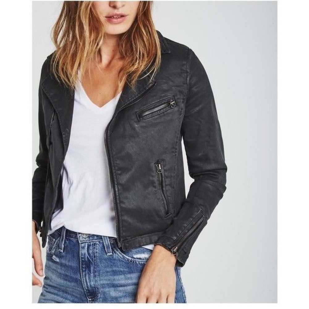 AG leatherette biker jacket